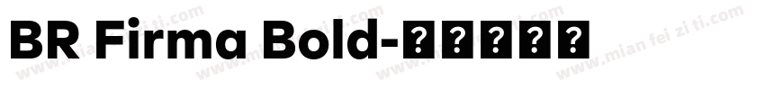 BR Firma Bold字体转换